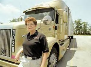 Female truck driver
