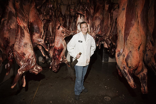 Imaginary female butcher