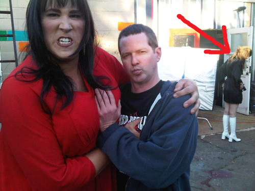 That bitch in the white boots -- what the fuck is she looking at?