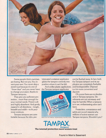 "That time of the month" is actually a time of great joy for the ladies!