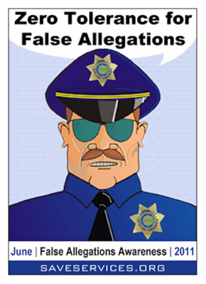 Graphic from SAVE Services, whose press releases are regularly run on A Voice for Men. Why doesn't this apply to Paul Elam?