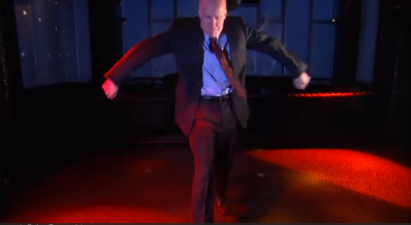 Antifeminist attorney, A Voice for Men contributor and and would-be Male Studies lecturer Roy Den Hollander bustin' a move on the Colbert Report.