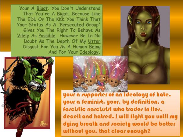 Sasha's eloquent words, immortalized in ugly MRA poster form by Cloudiah of Artistry for Feminism. And Kittens.